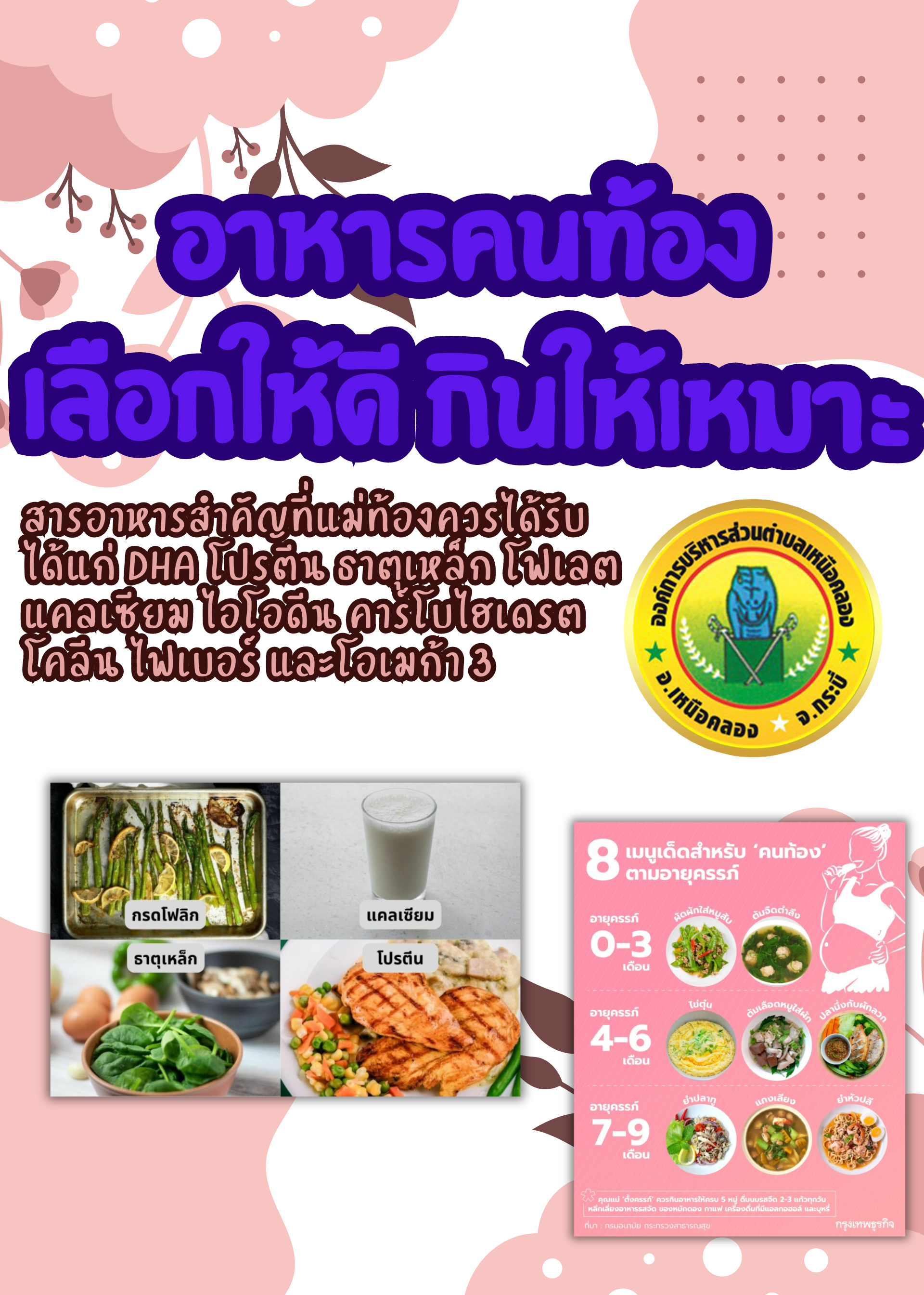 อาหารคนท้อง เลือกให้ดี กินให้เหมาะ