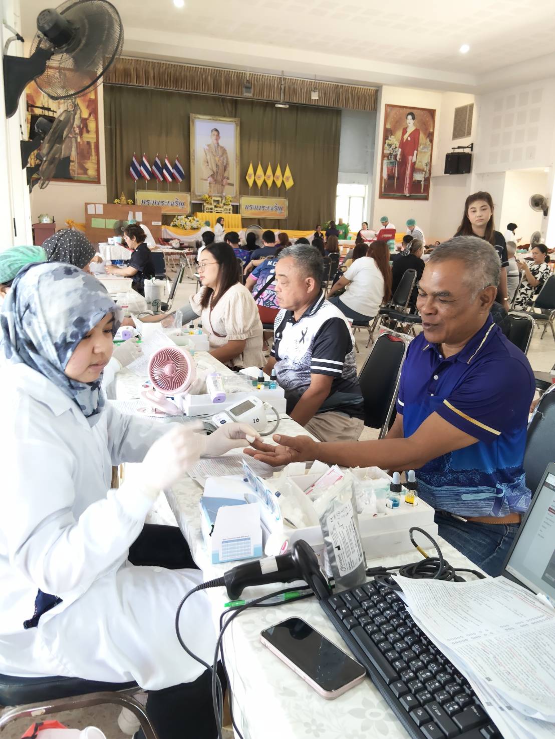 องค์การบริหารส่วนตำบลเหนือคลอง ร่วมกิจกรรมบริจาคโลหิต เพื่อช่วยเหลือผู้ป่วยและสำรองโลหิตให้กับศูนย์บริการโลหิตแห่งชาติ